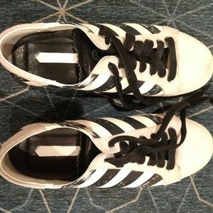 Off-White Suede/Leather Sneakers, Size 39